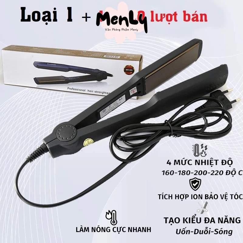 Máy duỗi tóc Nova chính hãng 4 mức nhiệt, Máy ép uốn tóc tạo kiểu là thẳng uốn cụp xoăn lọn, Dụng cụ tạo kiểu tóc