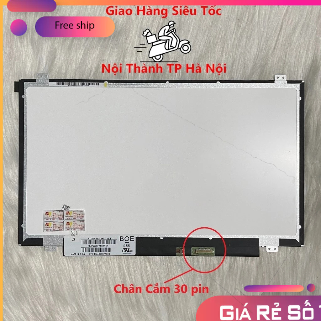 Màn hình Laptop thay thế cho Inspiron 14 3000 3441 3442 3443 14inch led mỏng 30pin NT140WHM-N41 tươn