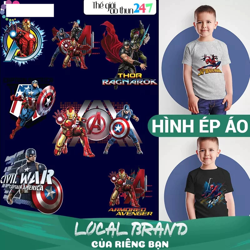 [Hình ủi, ép nhiệt] Hình siêu nhân cho trẻ SN4