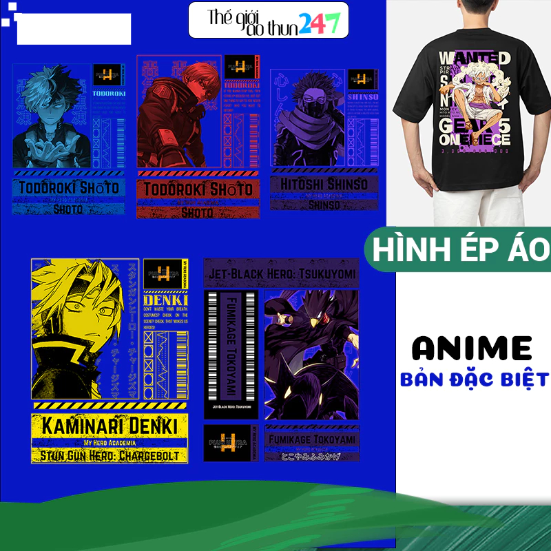 [Hình ủi, ép nhiệt] Bộ MHA đặc biệt MH2 - Premium