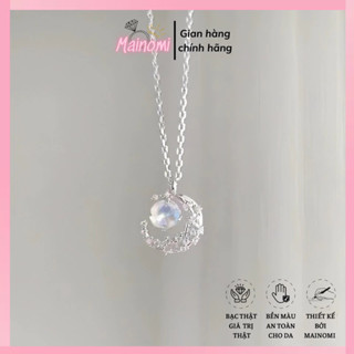 Dây chuyền mặt trăng đá MOON nhà MAINOMI xinh xắn lấp lánh