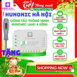 Công Tắc WiFi Thông Minh Hunonic Lahu - Điều Khiển Hẹn Giờ Thiết Bị Điện Từ Xa Trên Điện Thoại