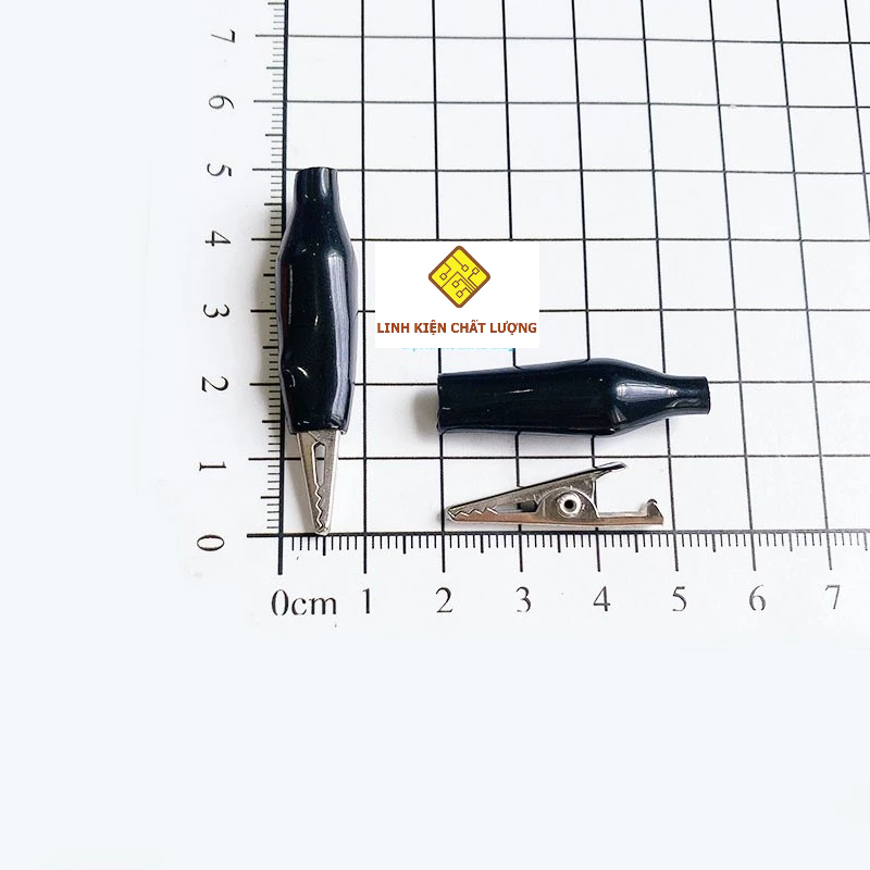 Túi 200 chiếc kẹp cá sấu nhỏ 26mm (màu đen)