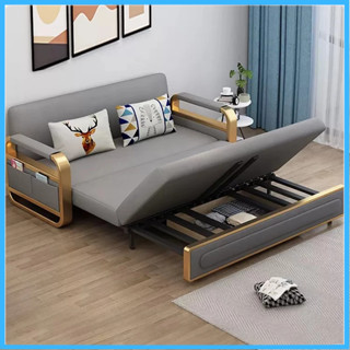 Giường sofa gấp gọn thành ghế cao cấp,Sofa giường gấp gọn đa năng có hộc chứa đồ, tặng kèm 2 gối