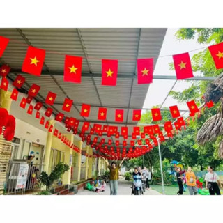 1 cuộn Cờ dây sao, cờ dây tổ quốc In 1 mặt và 2 mặt
