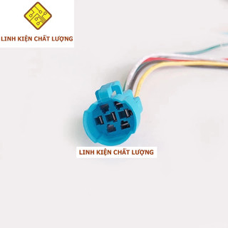 Combo 10 chiếc đế cắm nút nhấn 16mm có đèn (7 chân 5 dây)
