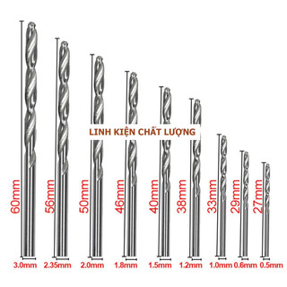 Mũi khoan mạch 25 chiếc từ 0.5-3mm