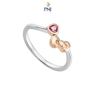 Nhẫn Bạc đính đá PNJ ❤️ HELLO KITTY ZT00H000004