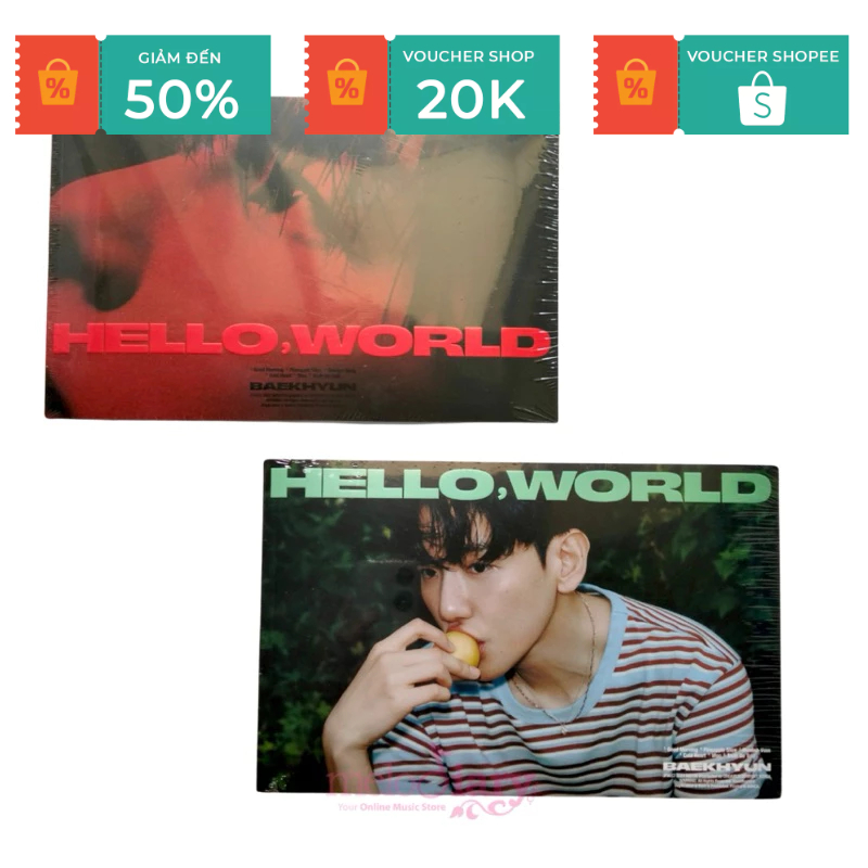Album Baekhyun Hello World Nguyên Seal Chính Hãng Kpop