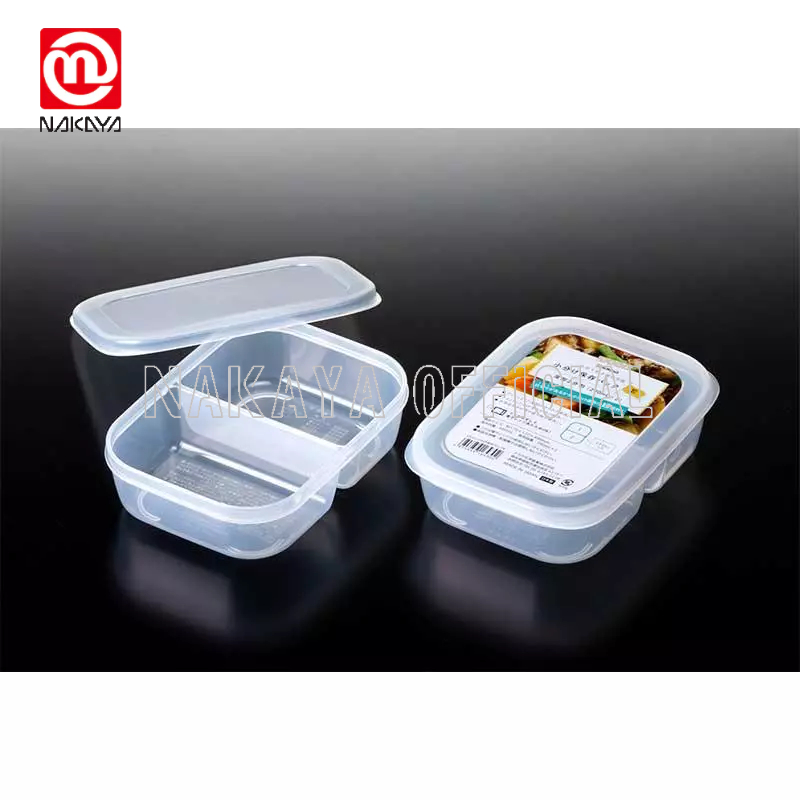 Hộp nhựa đựng thực phẩm Nakaya chia 2 ngăn 680ml Nhật Bản 4955959164302 - Nakaya official