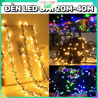 Bộ Đèn Nháy, Đèn Led 20M-40M Kim Cương Trang Trí Nhà Cửa, Treo Cây Dịp Noel , Tết Nguyên Đán, Sinh Nhật, Trung Thu, Lễ H