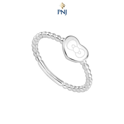 Nhẫn Bạc PNJ ❤️ HELLO KITTY 0000W000081