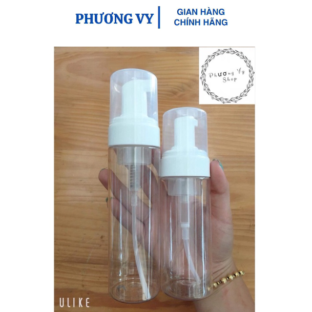 Chai nhựa, bình tạo bọt 100ml,150ml, 200ml