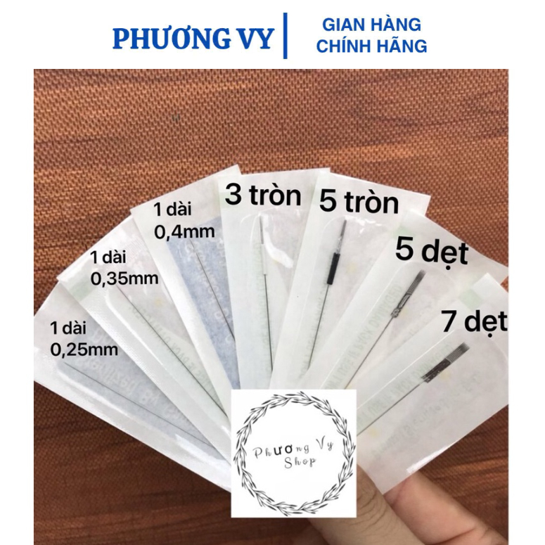 Hộp 500 chiếc kim 1-3-5-7 máy Thần Thánh, Pro, Giansun, ZenKa, Rồng, máy IDM