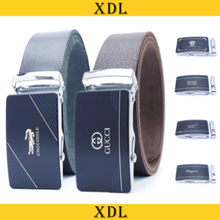 Thắt lưng nam da bò mặt khóa lăn tự động, dây lưng da thật nguyên miếng L073TB4