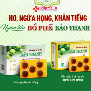 Viên ngậm ho bổ phế Bảo Thanh hộp 20 viên - Bổ phế, trừ ho, hóa đờm
