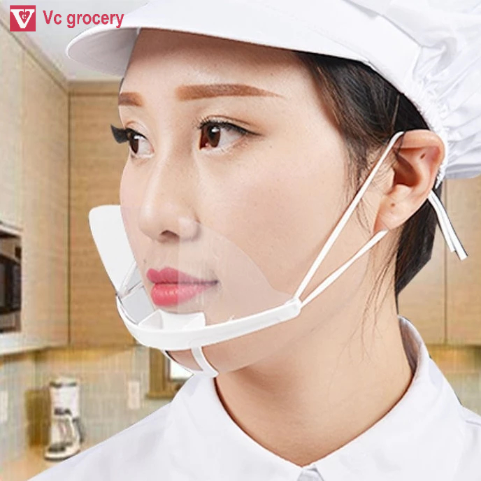 SET 5 Khẩu Trang nhựa che miệng khi giao tiếp hoặc chế biến thức ăn , phun xăm , spa