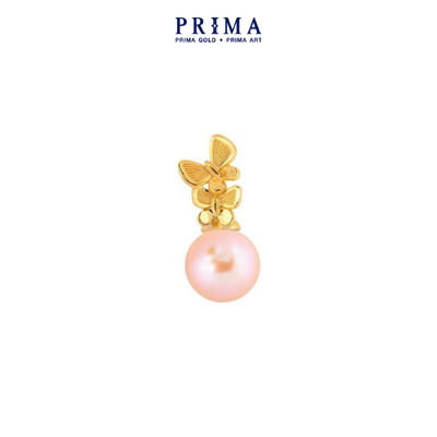 PRIMA Mặt Dây Chuyền  24K - Bướm & Ngọc Trai - BST Pearl - 165P0527