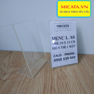 MENU MICA A6 L10 X15CM ok
