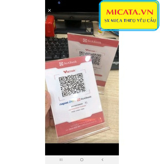 MENU MICA A6 A5 A4 10X20 CM ĐẾ LÙA ok
