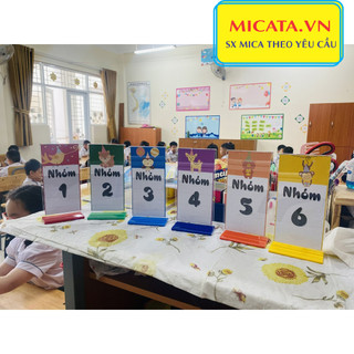 MENU MICA A6 A5 A4 10X20 CM ĐẾ LÙA ok