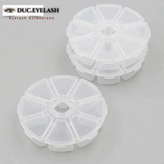  Hộp 8 - 10 ô đựng đồ đựng fan mi mi rời đựng trang sức và phụ kiện đựng nail box   Đức Eyelash 