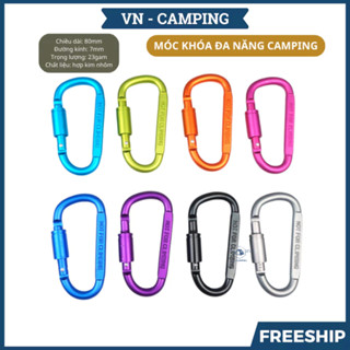 Móc Khóa Đa Năng Chữ D ,Khóa Hợp Kim Nhôm Móc Kẹp Xoắn Dễ Sử Dụng - DCP45