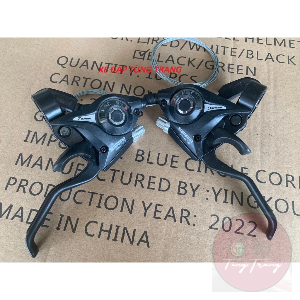 TAY ĐỀ BẤM XẢ XE ĐẠP SHIMANO 3X7