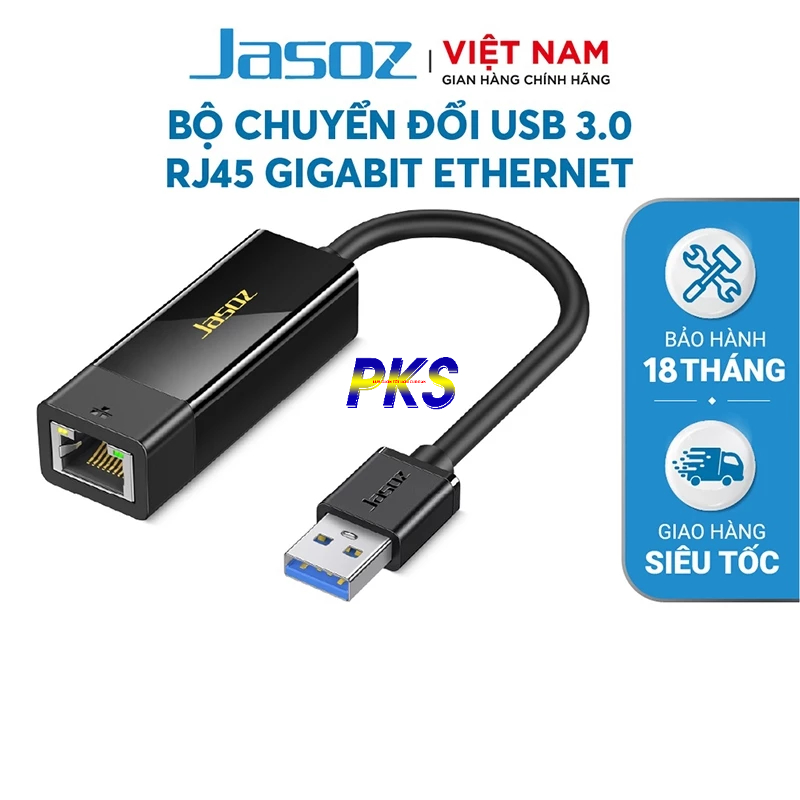 Cáp USB 3.0 2.0 sang LAN RJ45 Gigabit USB LAN JASOZ F103 T-F109