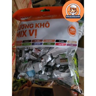  Lương khô mix 12 vị ăn vặt lương khô mini ăn sáng lương khô ăn kiêng lương khô fucuco tốt cho sức khỏe bịch 1kg 