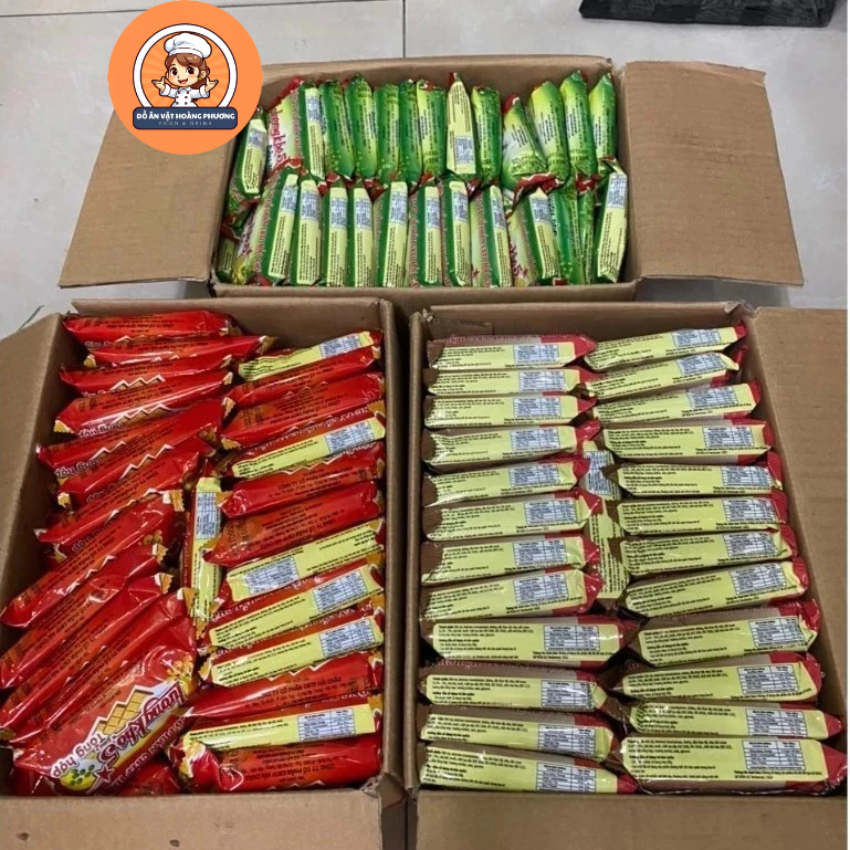 Bán sỉ thùng lương khô 5 Sao Hải Châu (100 gói), lương khô ăn kiêng, lương khô mix vị, lương khô cac