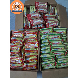  Bán sỉ thùng 50 gói lương khô hải châu lương khô ăn kiêng lương khô mix vị lương khô cacao,đậu xanh,tổng hợp 