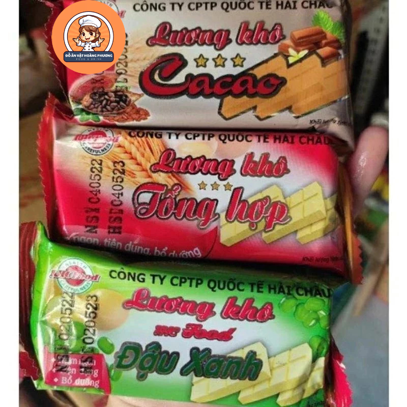 COM BO 30gói lương khô hải châu, lương khô ăn kiêng, lương khô mix vị, lương khô cacao,đậu xanh,tổng
