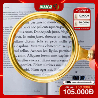 Kính lúp cầm tay 90mm đọc sách báo cho người già