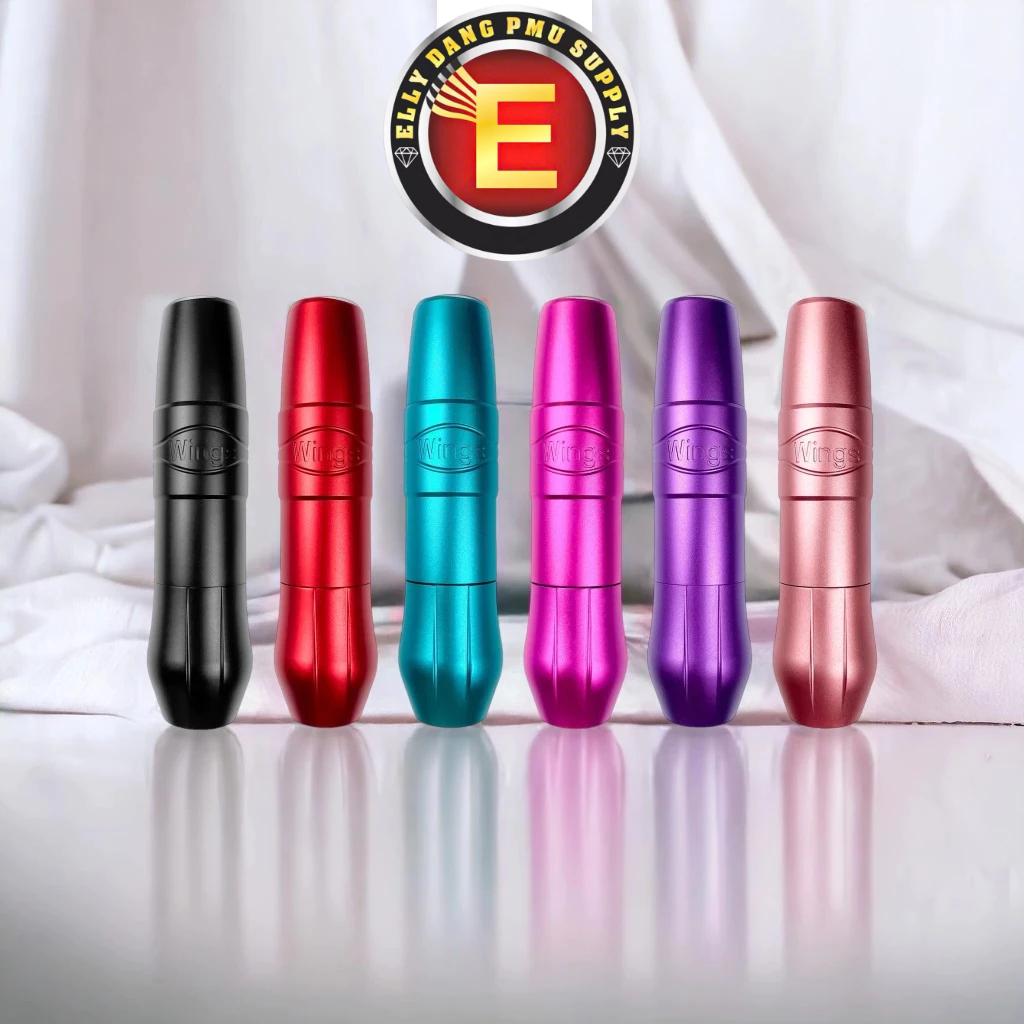 🏷️ Máy Pen Wings 6 Màu – Đa Năng – Êm – Nhẹ  Dùng trong phun xăm thẩm mỹ
