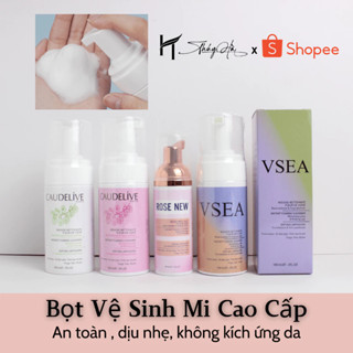 Combo bọt vệ sinh mi siêu sạch (bọt vệ sinh+ 1 cọ nn) dụng cụ nối mi mi fan keo nối mi \ Thúy Hà