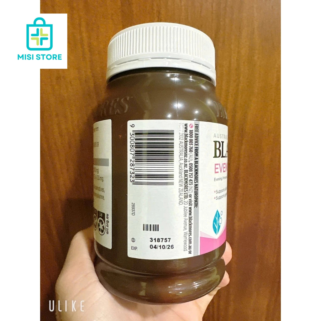 (Date T10/2026) Tinh dầu hoa anh thảo Evening Primrose Oil Blackmores 190 viên, Úc