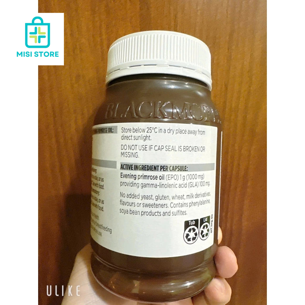 (Date T10/2026) Tinh dầu hoa anh thảo Evening Primrose Oil Blackmores 190 viên, Úc