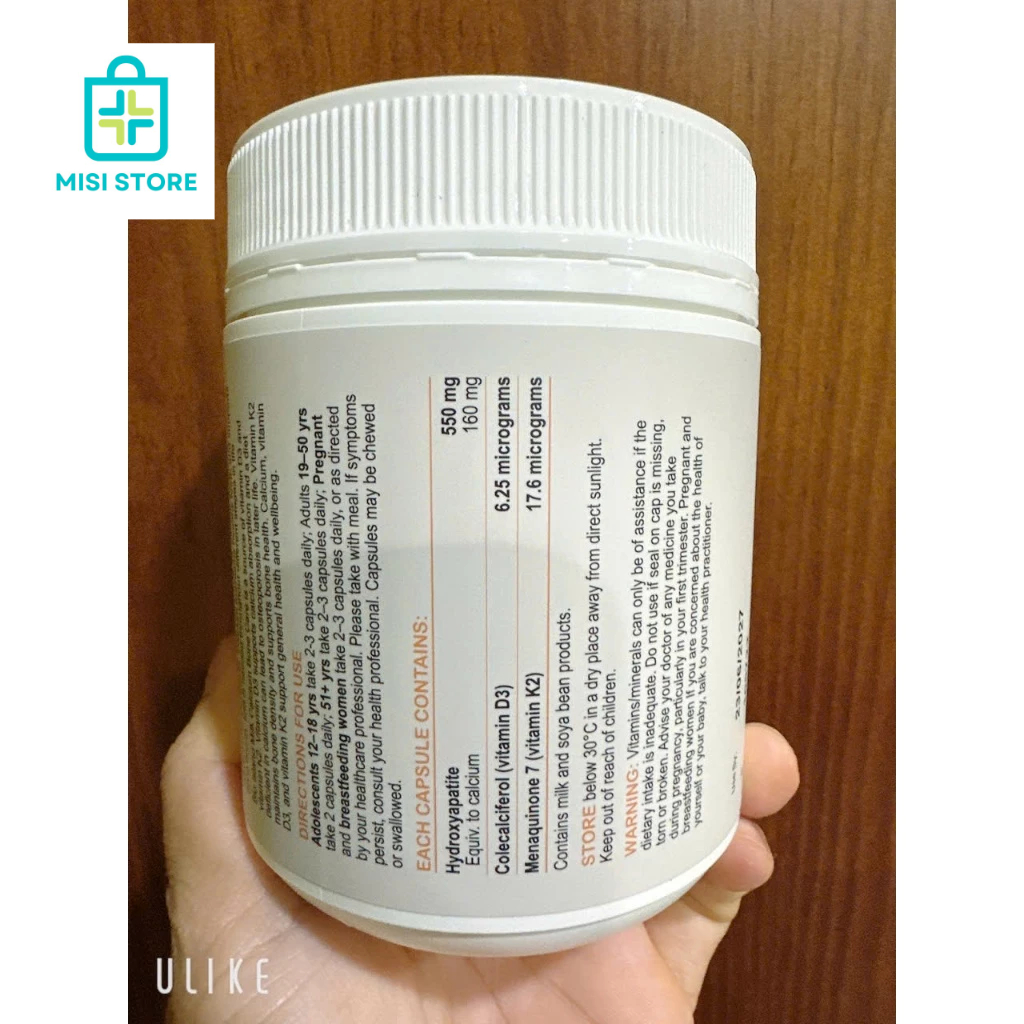 (date 2027) Viên Uống Bổ Sung Canxi Milk Calcium Bone Care Bio Island ( BoneCare 150 viên)