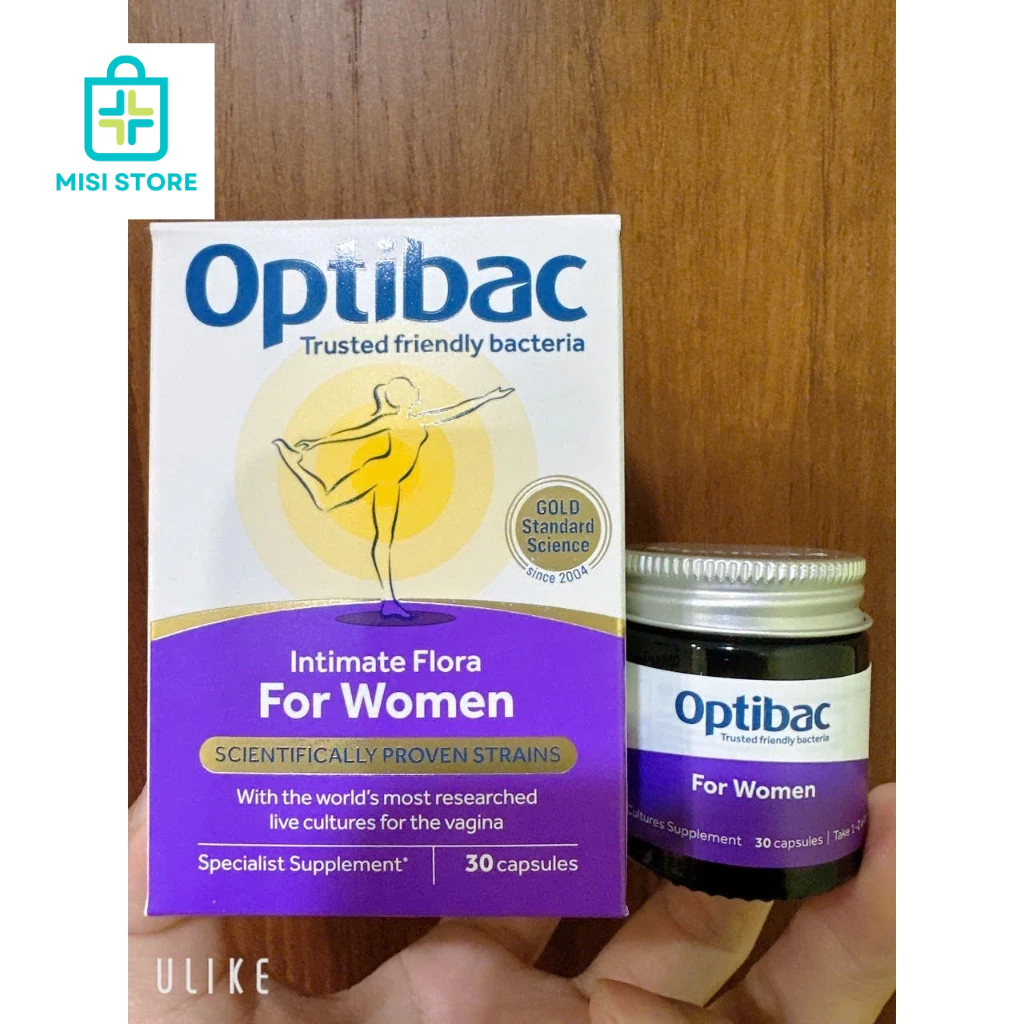 (date 2026) Men vi sinh Optibac tím cho phụ nữ