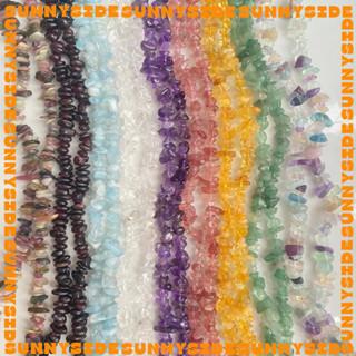 10g Hạt Đá Vụn Phong Thủy 5-8mm Đá Năng Lượng Thiên Nhiên Có Lỗ Xỏ Vòng Tay Vòng Cổ Làm Trang sức Phụ Kiện Handmade DIY