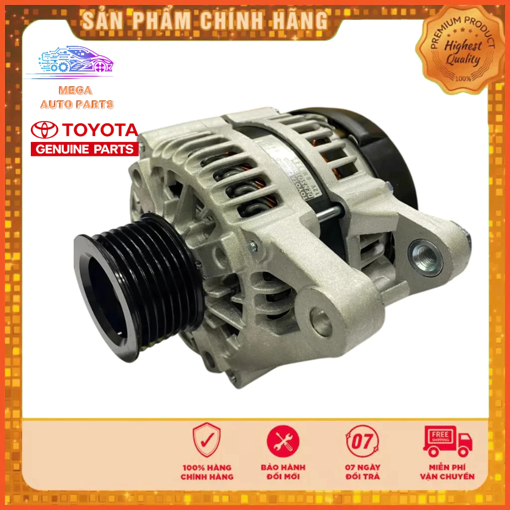 Máy phát điện (DINAMO) TOYOTA Innova 2005-2015 | Fortuner 2005-2015 máy xăng | Hilux 2005-2015 máy x