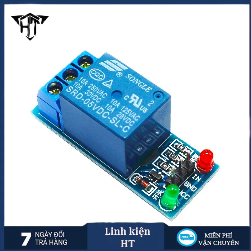 Module Relay 5VDC 12VDC 1 Kênh 2 Kênh - Mạch Relay 5V 12V 1 kênh 2 Kênh, Rơ Le 5V 12V (Có Opto bảo V