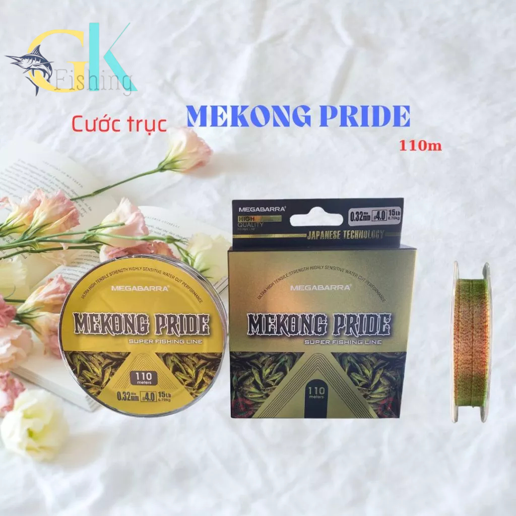 Cước câu cá, dây trục Megabrra MEKONG PRIDE (cuộn 110m)