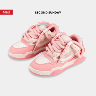 Giày Thể Thao Sneaker Nữ Second Sunday Chunky Big Lace Đế Tăng Chiều Cao 4cm SK04