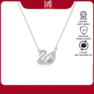Dây Chuyền nữ Lys thiên nga Crystal Necklace Fullbox 6042WH -Vòng cổ Bạc S925 Full box đầy đủ phụ kiện PAN