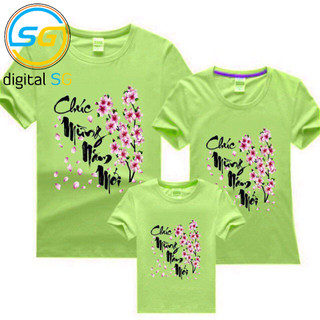 áo thun gia đình  ngày tết Chúc Mừng Năm Mới siêu đẹp