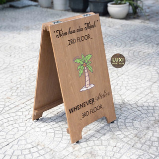 Standee gỗ 2 mặt decor - Luxi Decor