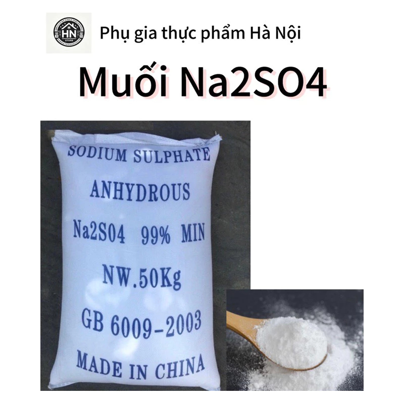 1kg Muối Na2SO4 Muối sunfat gói nhỏ tiện lợi