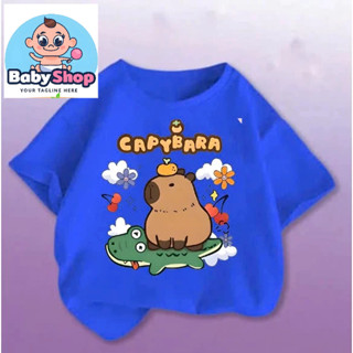 Áo thun cho bé trai,bé gái in hình caby bara ,đủ size từ 8kg đến 90kg